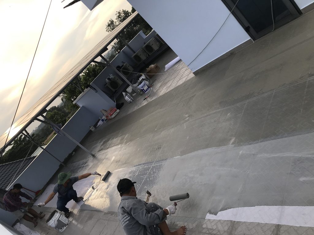 Quy trình thi công chống thấm mái bê tông